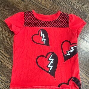 Disney Red Heart Graphic Tee